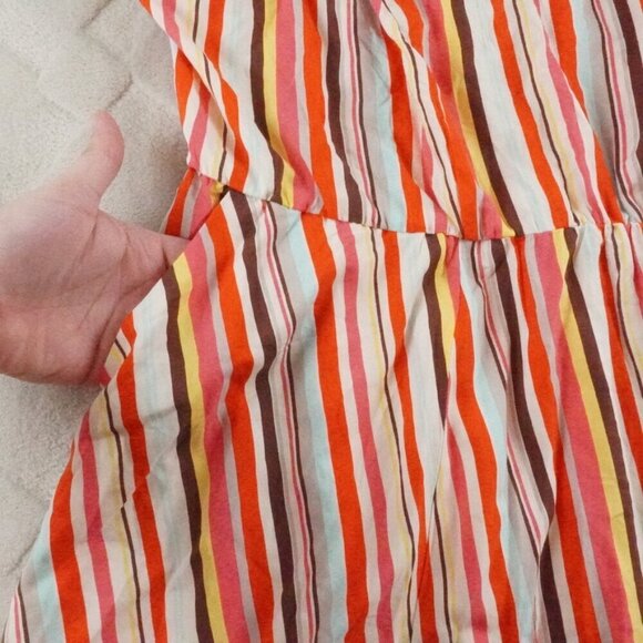 Torrid A-line Mini Dress Womens 2X Striped Multi Color Sleeveless - Picture 2 of 11